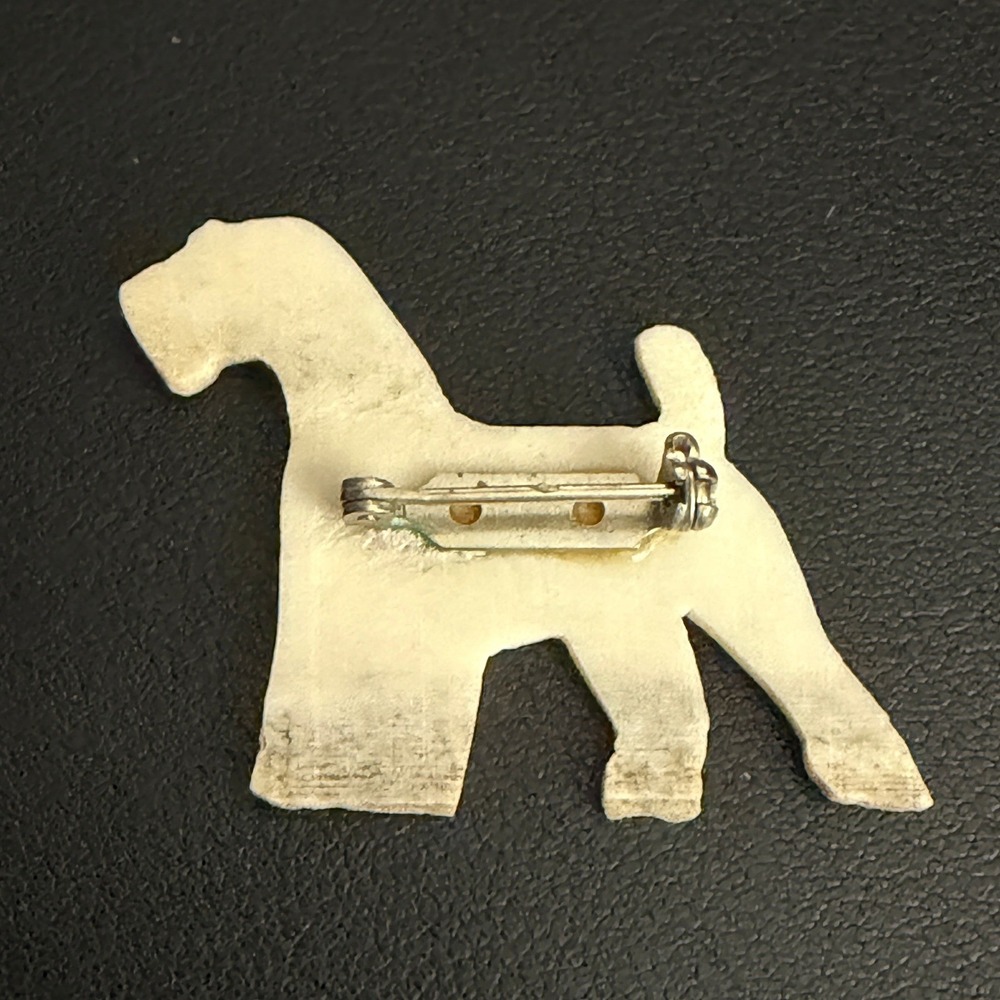 Vintage Celluloid Terrier Dog Brooch Pins Set - Picture 6 of 8
